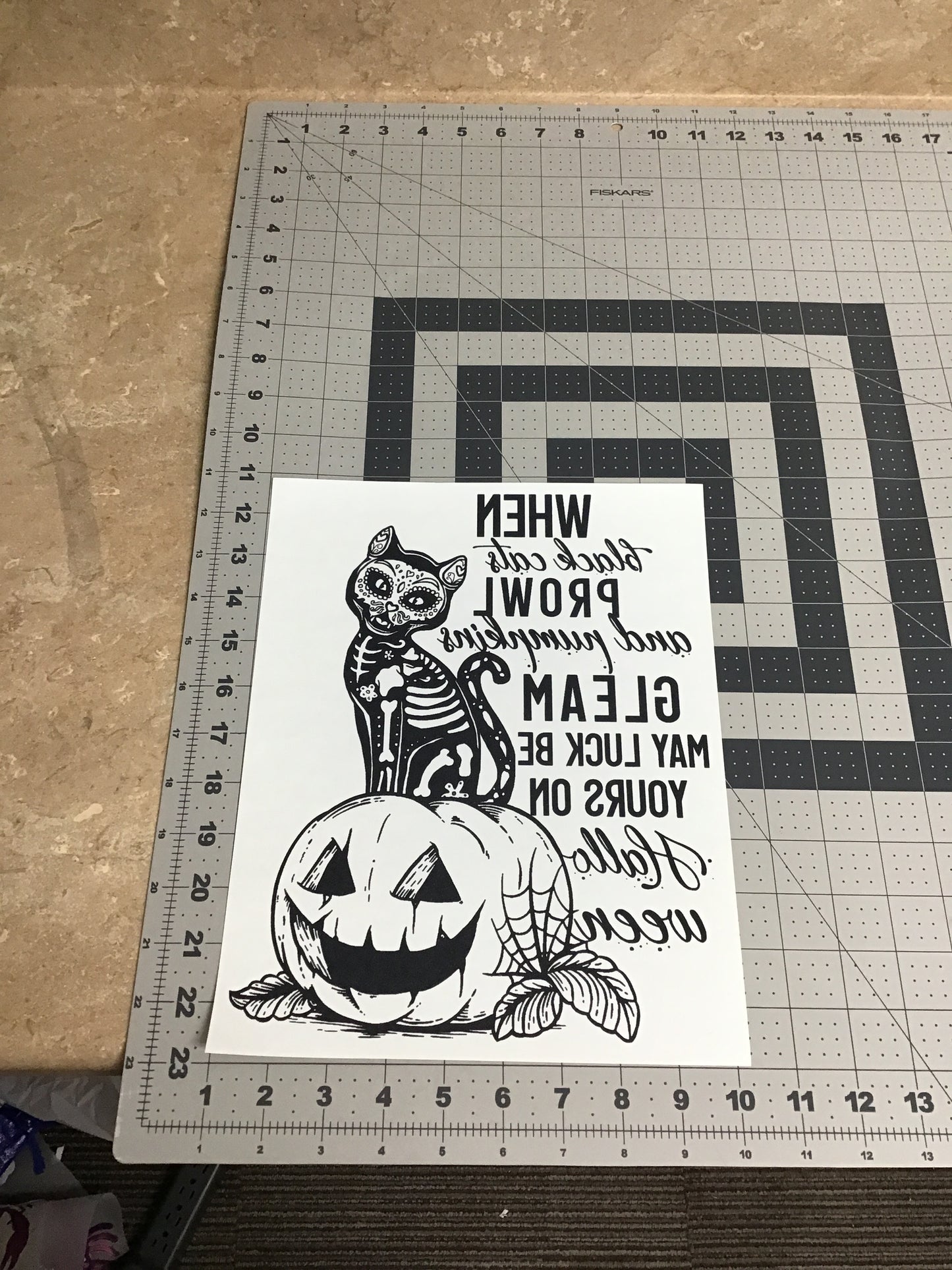 When Black Cats Prowl and Pumpkins Gleam May Luck be Yours on Halloween