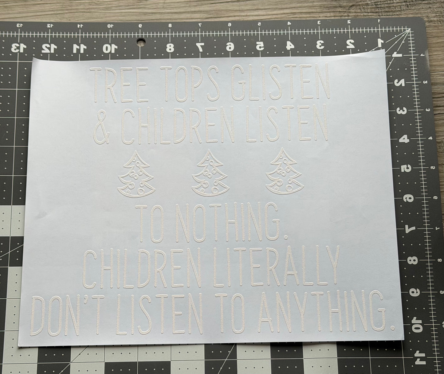 Children Listen to Nothing