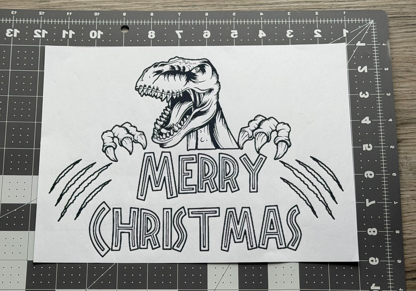 'Merry Christmas' Dinosaur