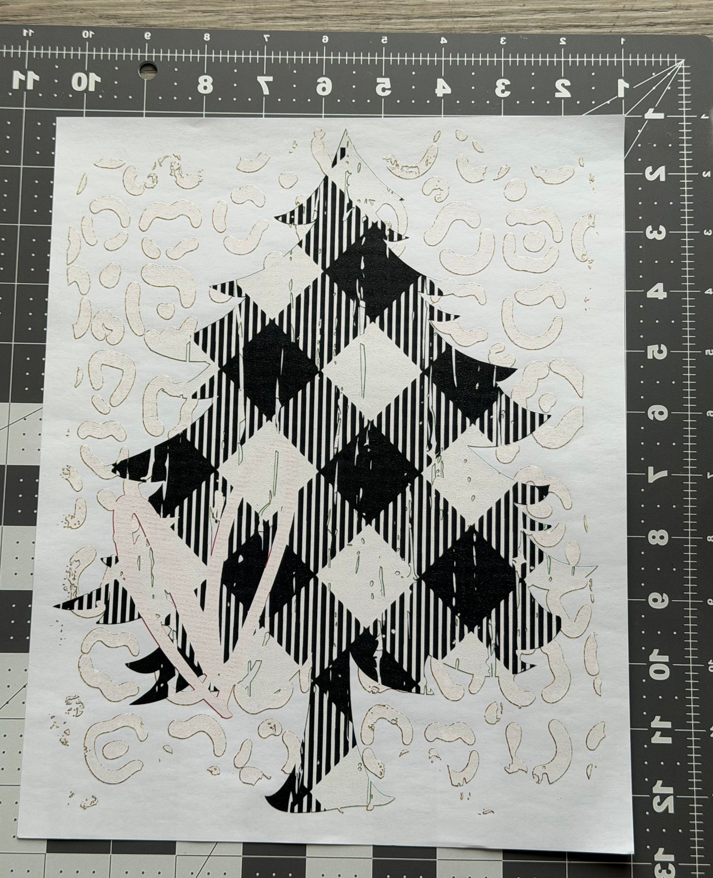 Leopard Plaid Christmas Tree