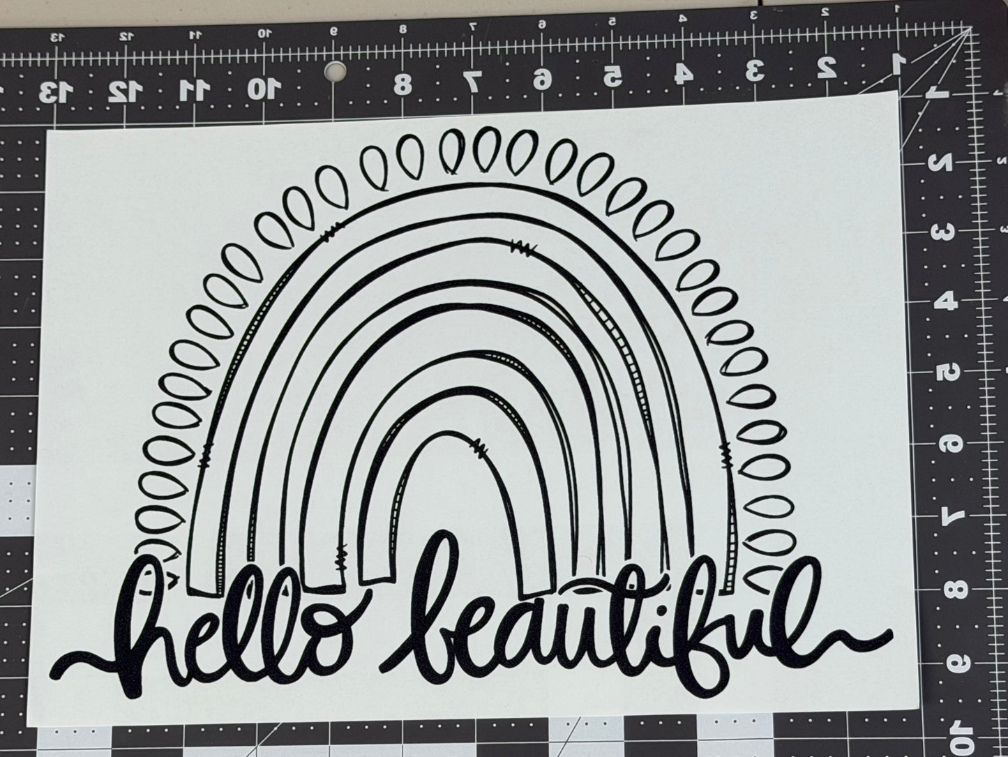 'Hello Beautiful' Rainbow