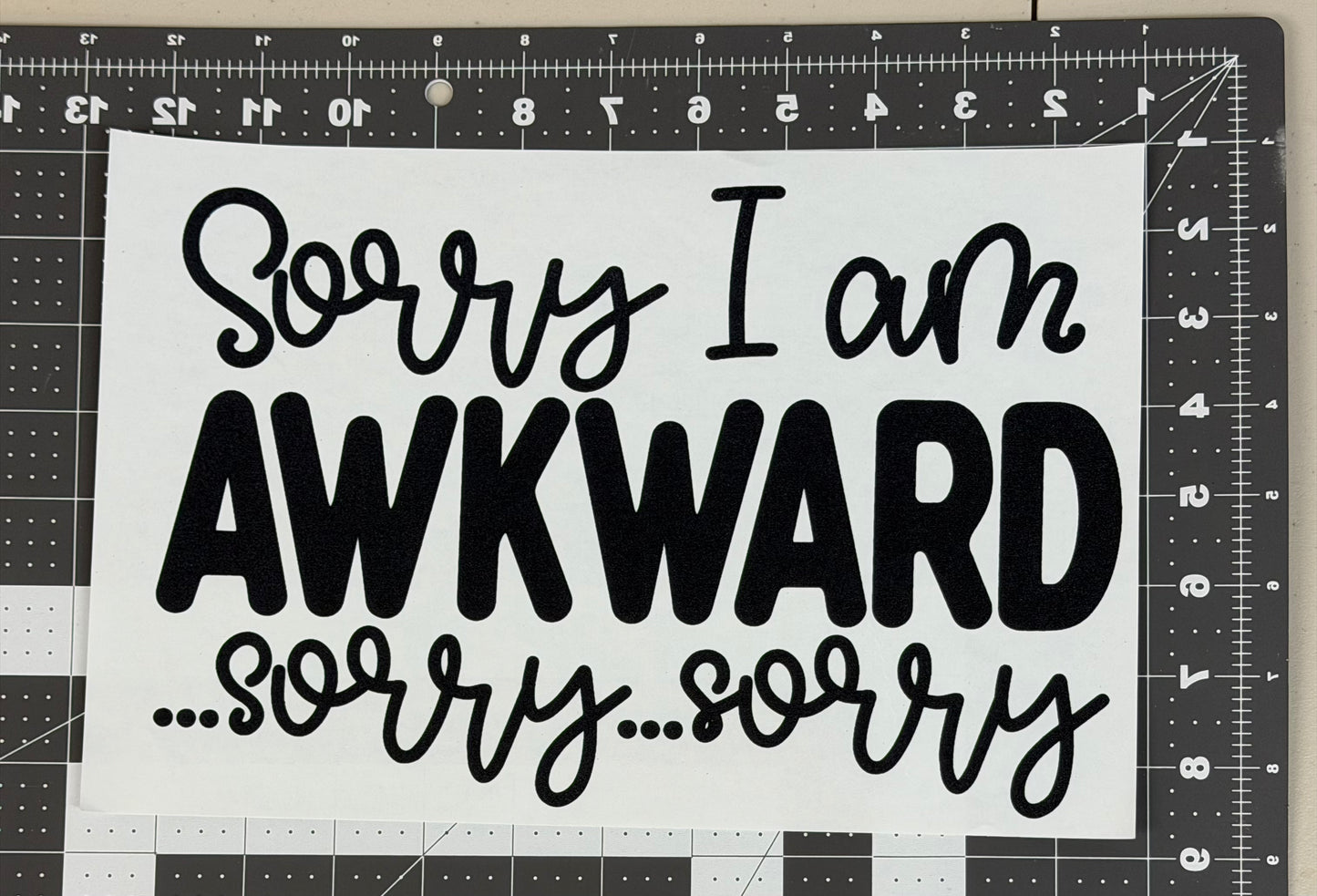Sorry I'm Awkward