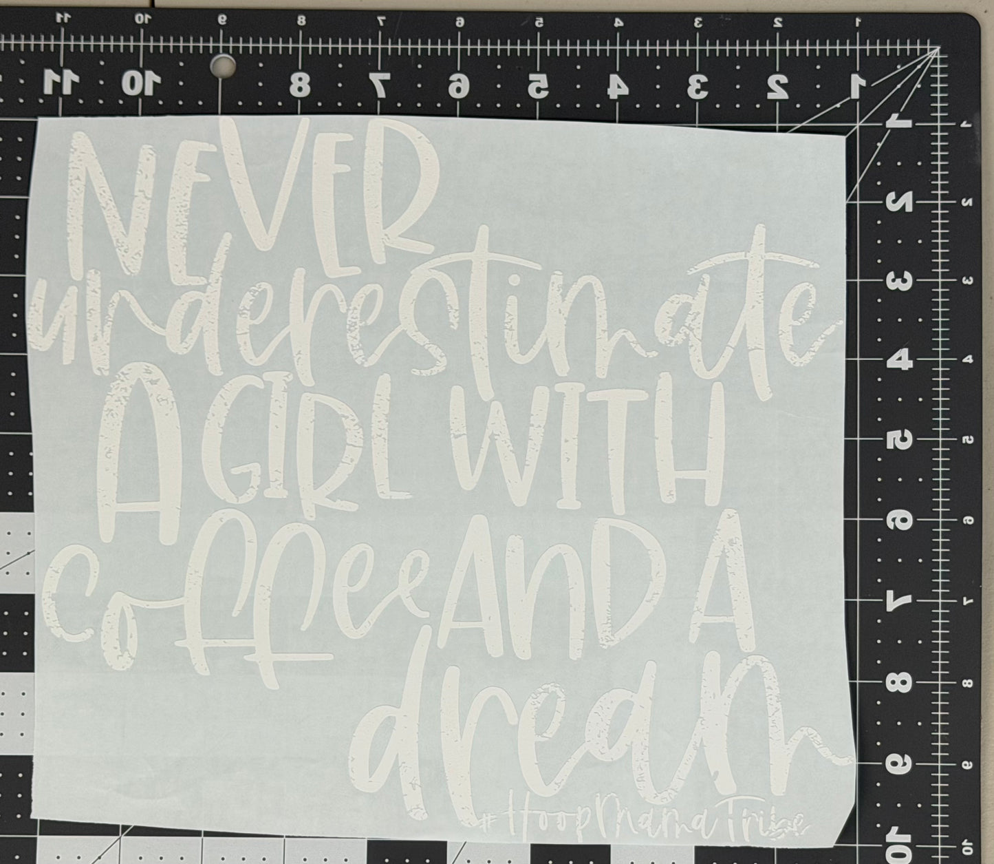 Never Underestimate A Girl with Coffee and a Dream