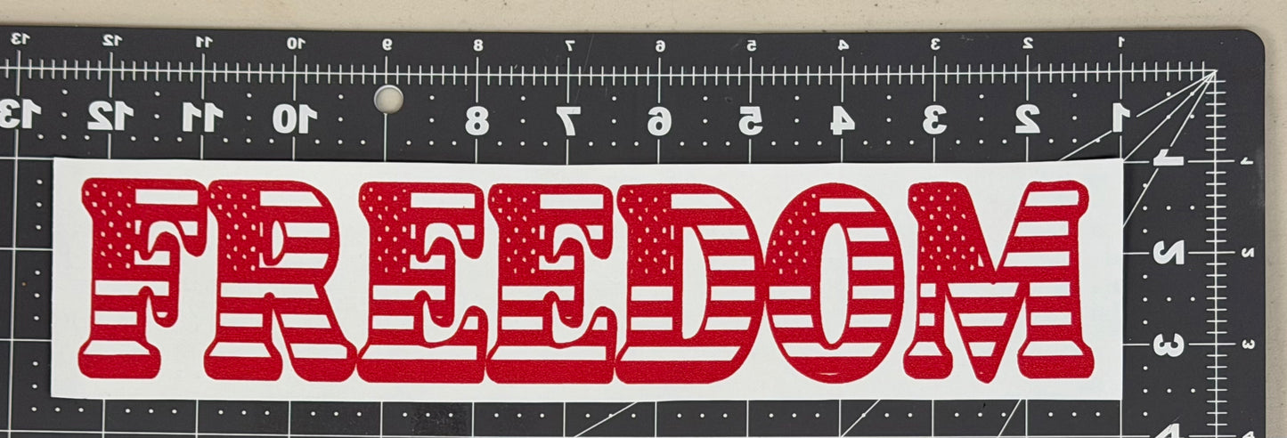 Flag Print 'Freedom'