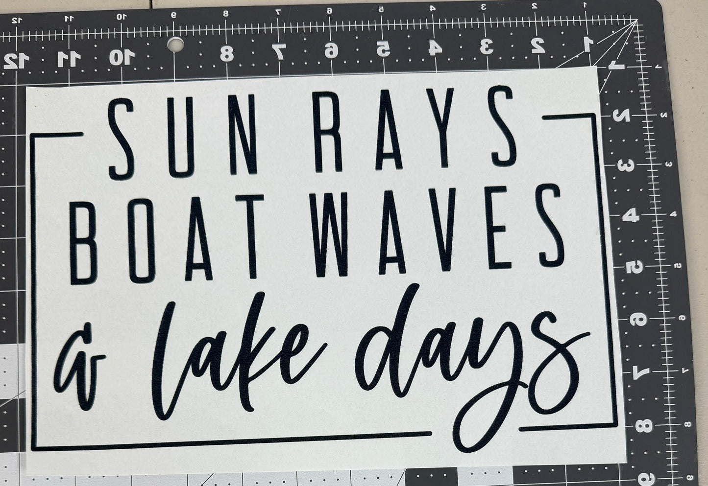 Sun Rays, Boat Waves, & Lake Days