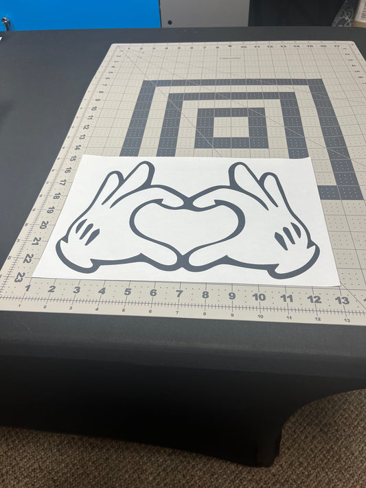 Mickey Heart Hands