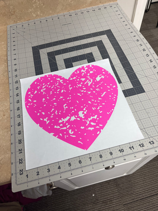 Pink Heart Print