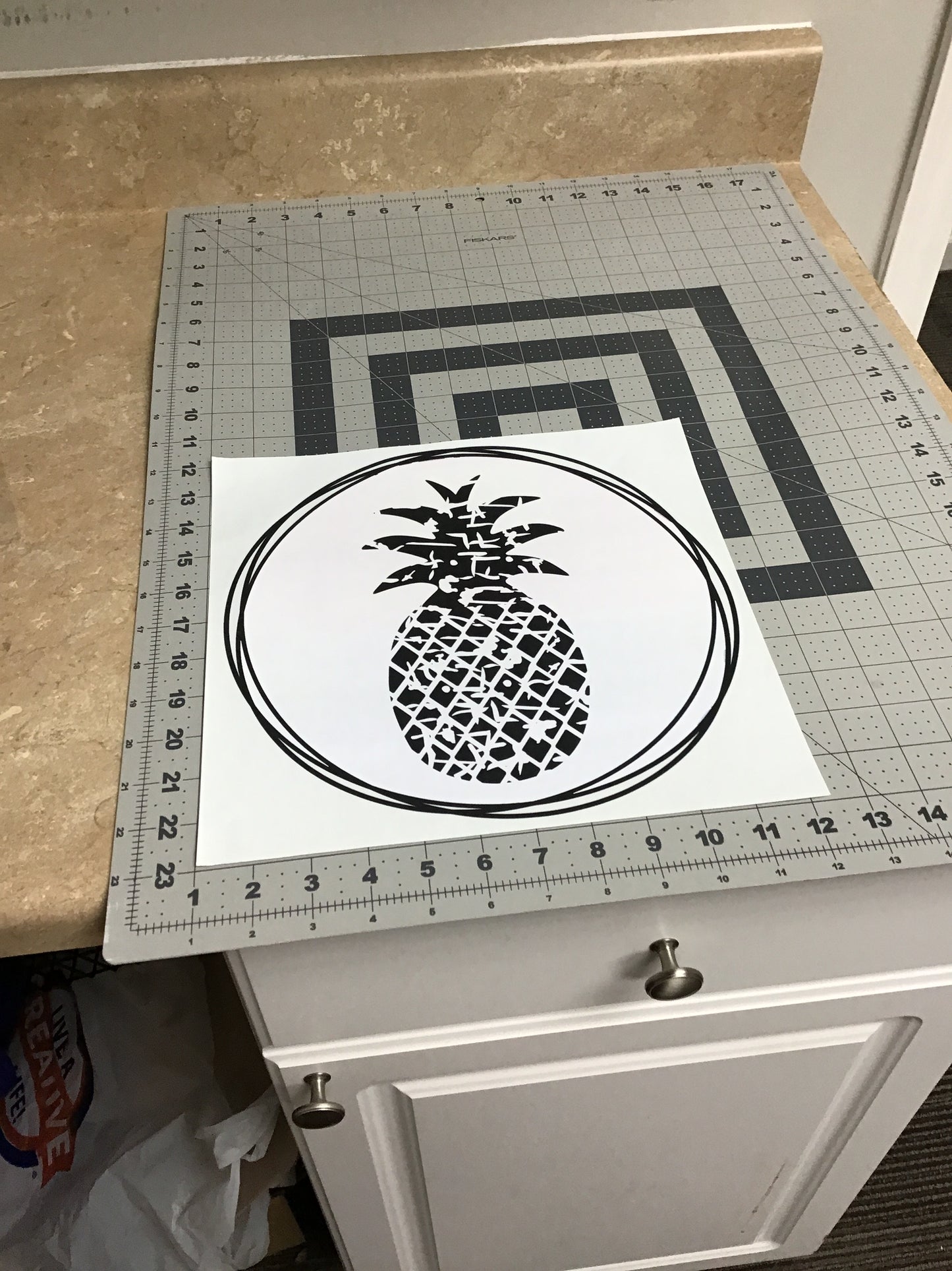 Pineapple in Sunset