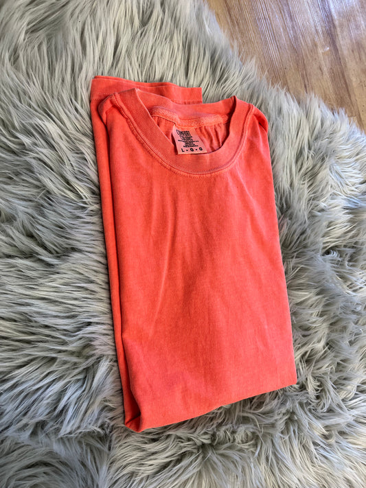 Comfort Colors Neon Red Orange