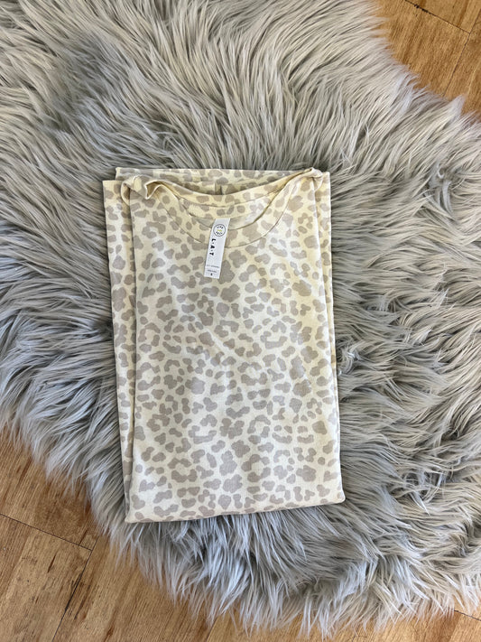 LAT Apparel Natural Leopard