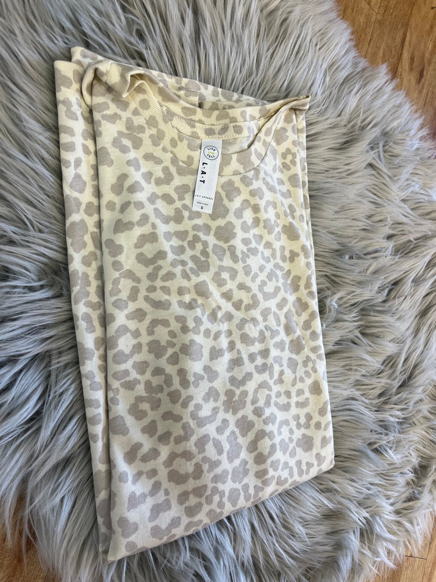 LAT Apparel Natural Leopard