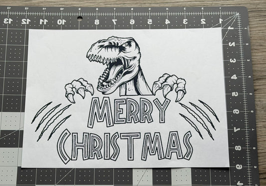 'Merry Christmas' Dinosaur