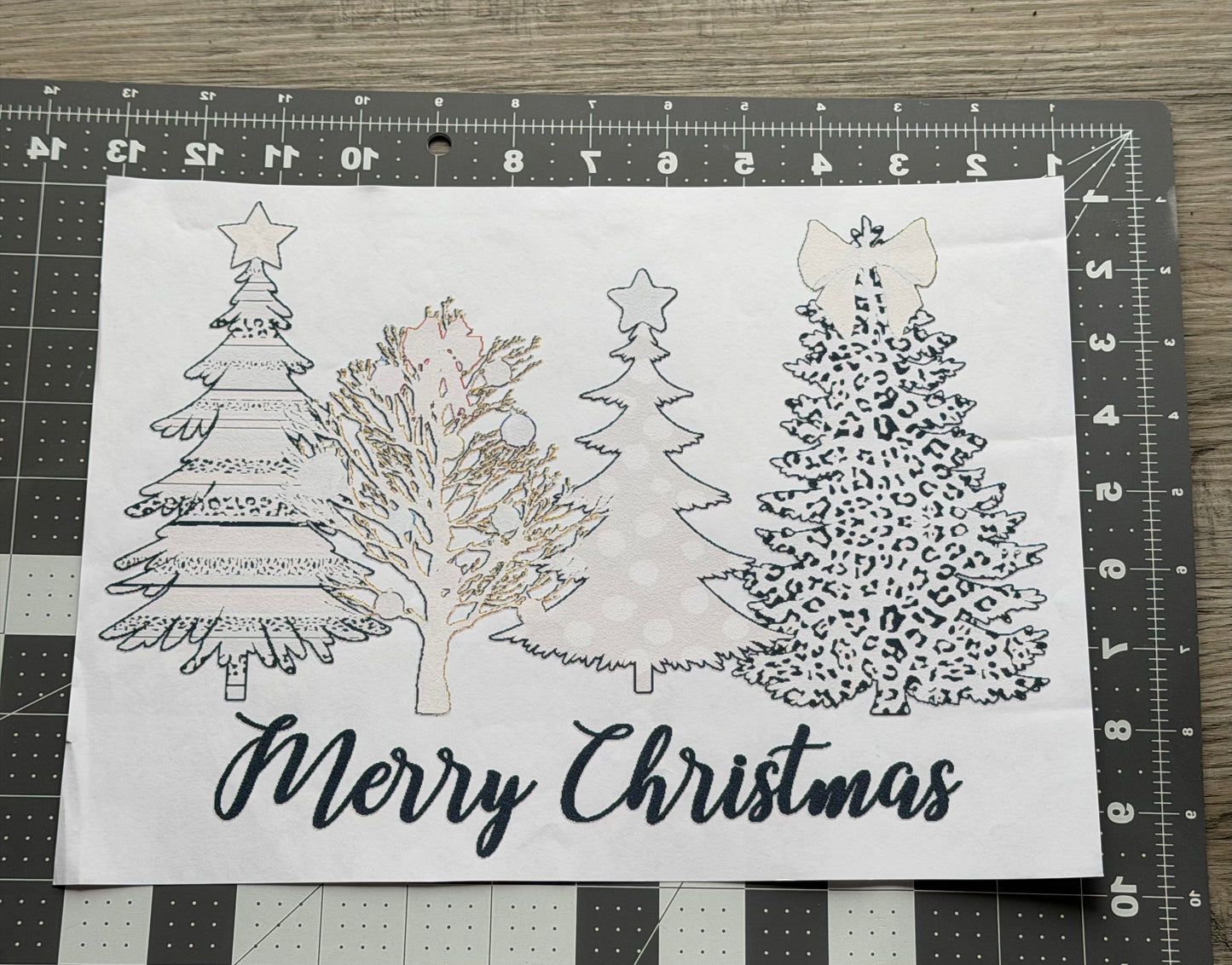 'Merry Christmas' Trees