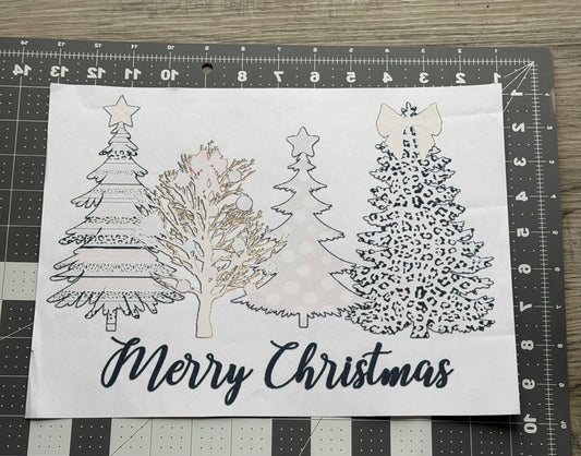 'Merry Christmas' Trees