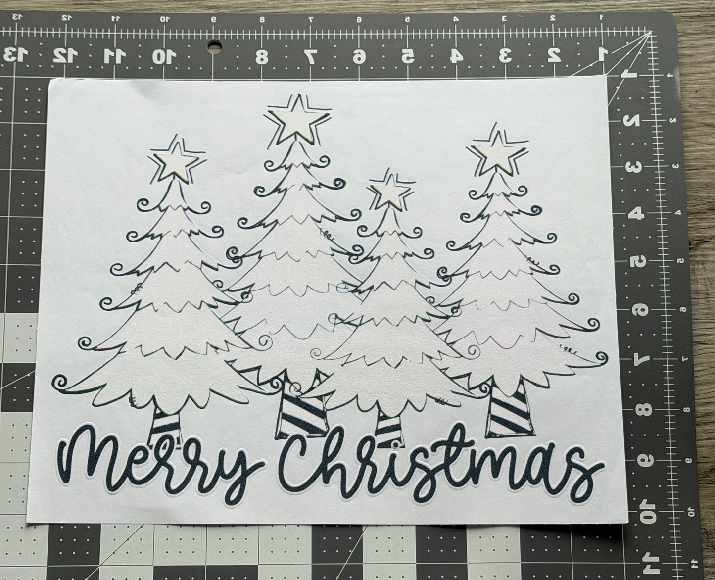 'Merry Christmas' Trees