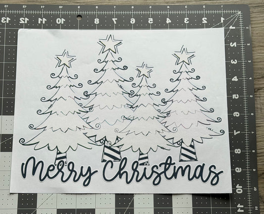 'Merry Christmas' Trees