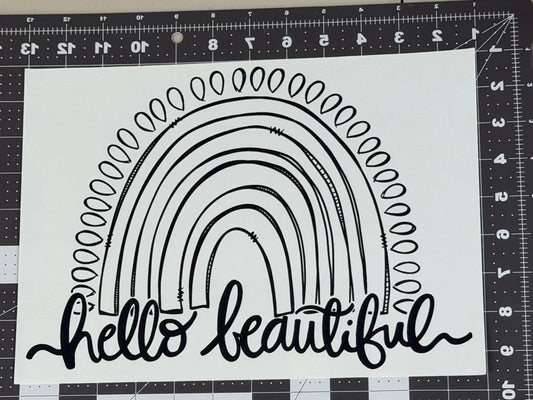'Hello Beautiful' Rainbow