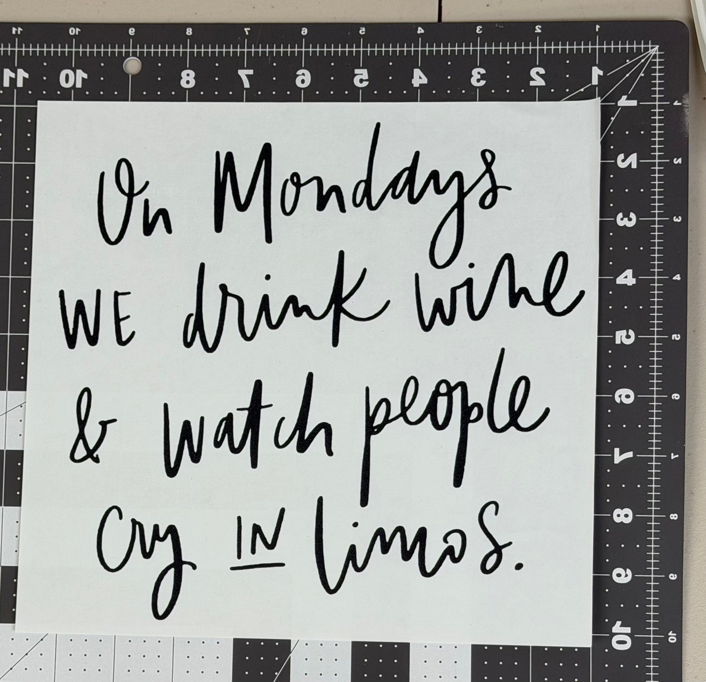 On Mondays...