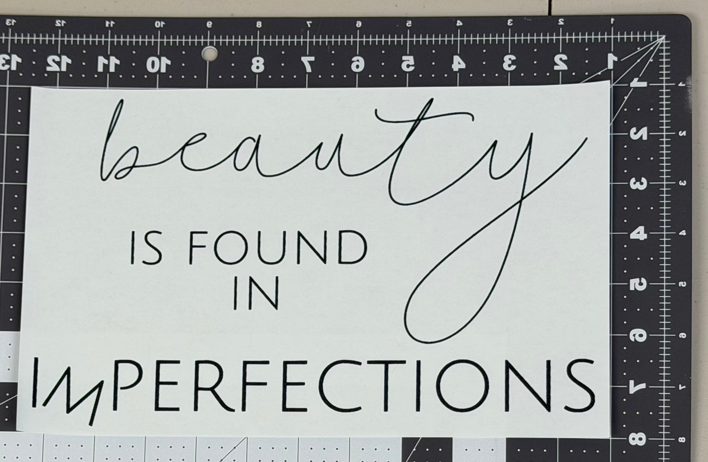 Beauty is Found in Imperfections