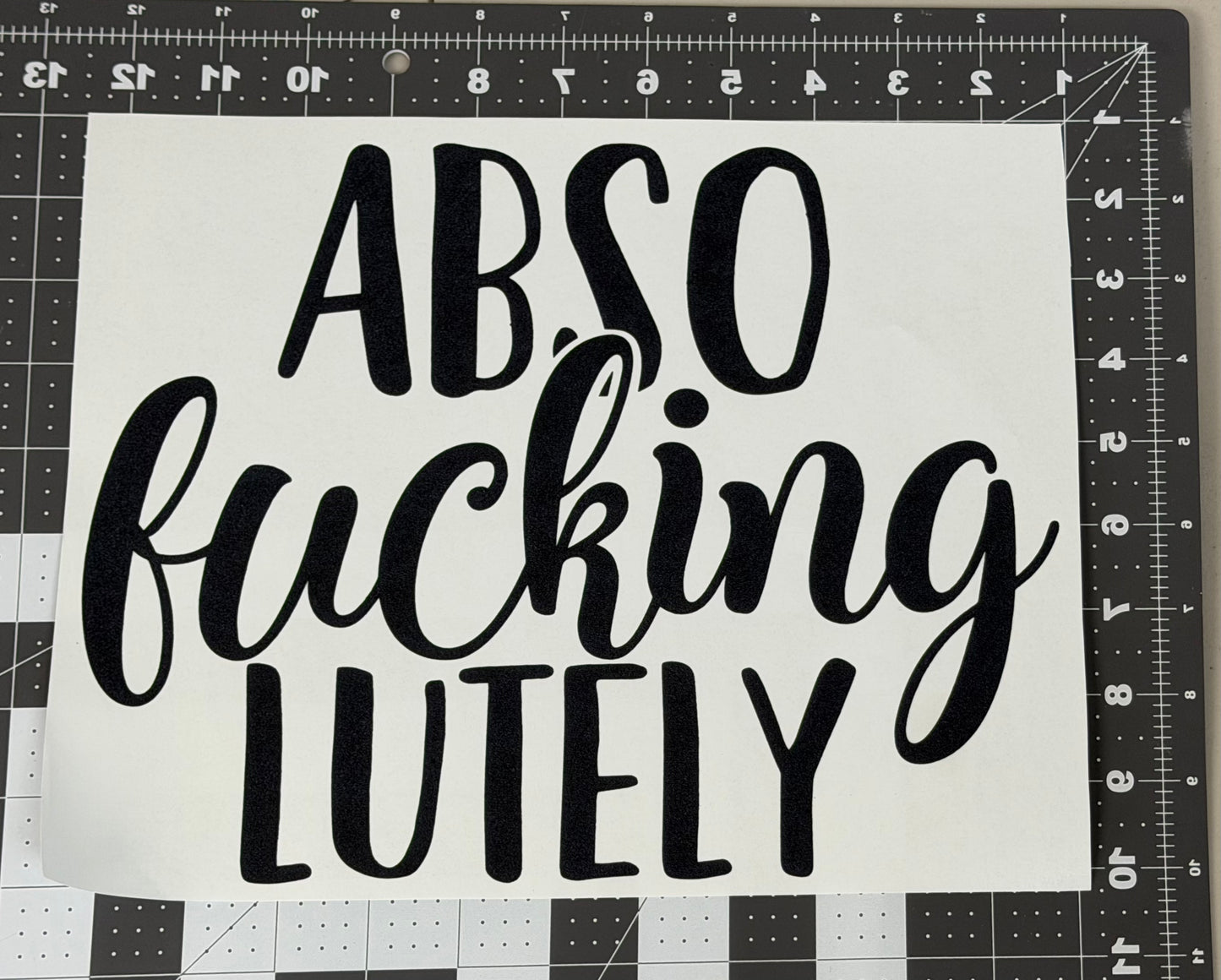 Abso-fucking-lutely