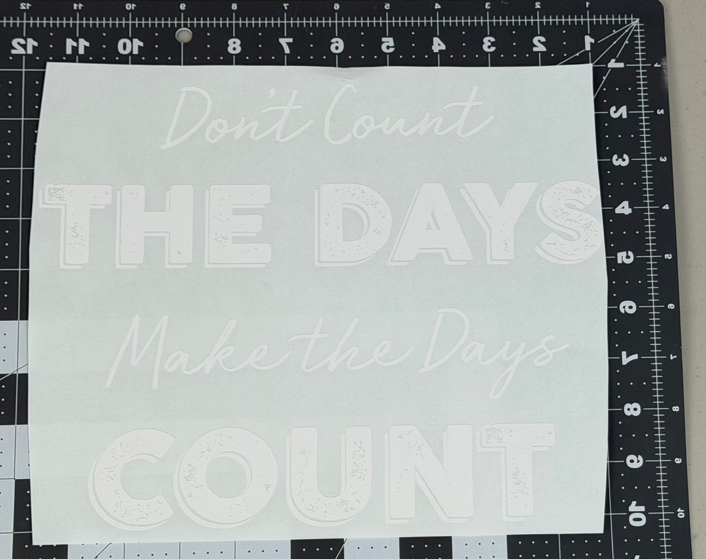 Make the Days Count