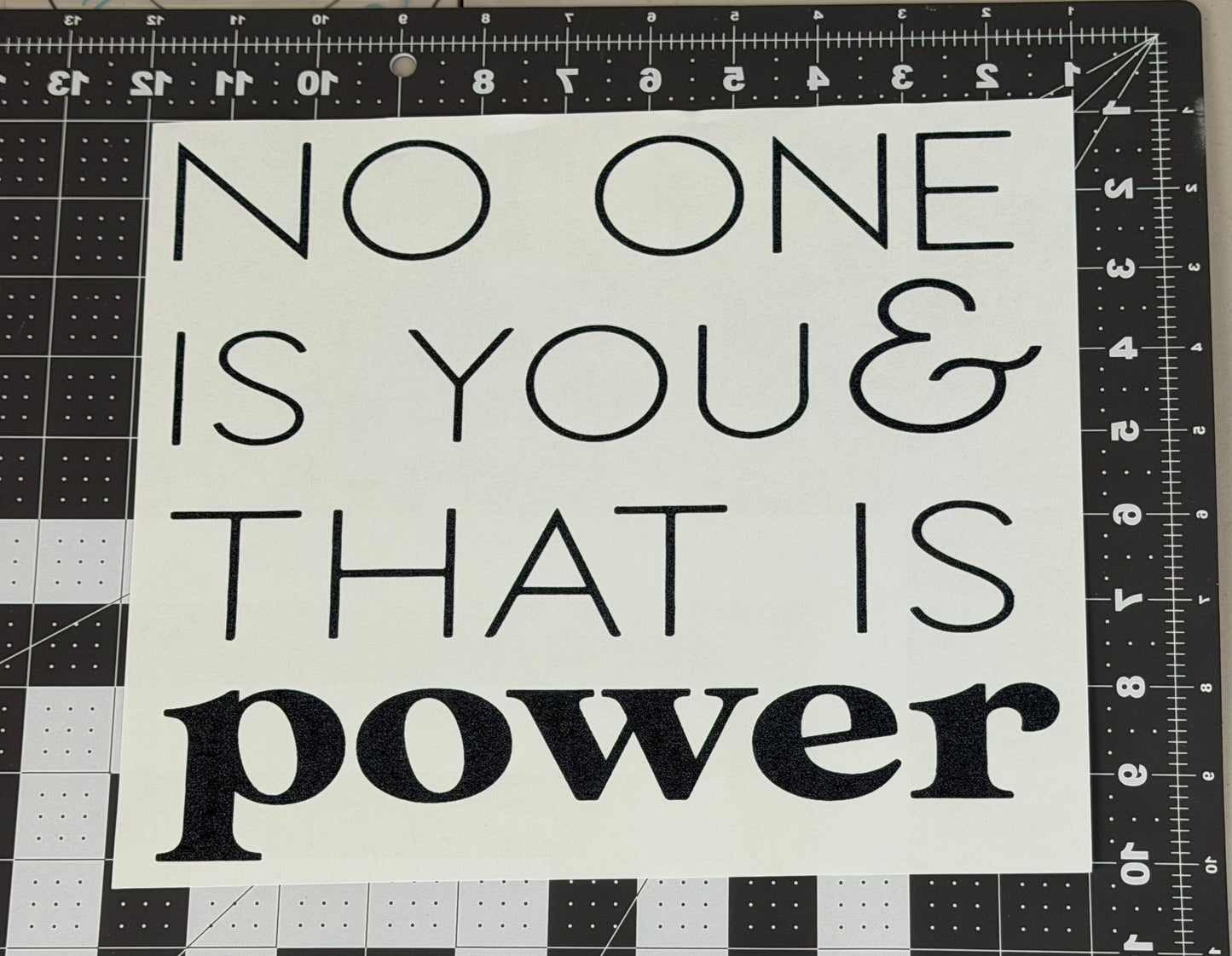 No One is You & That is Power