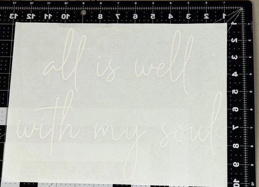 All is Well With My Soul