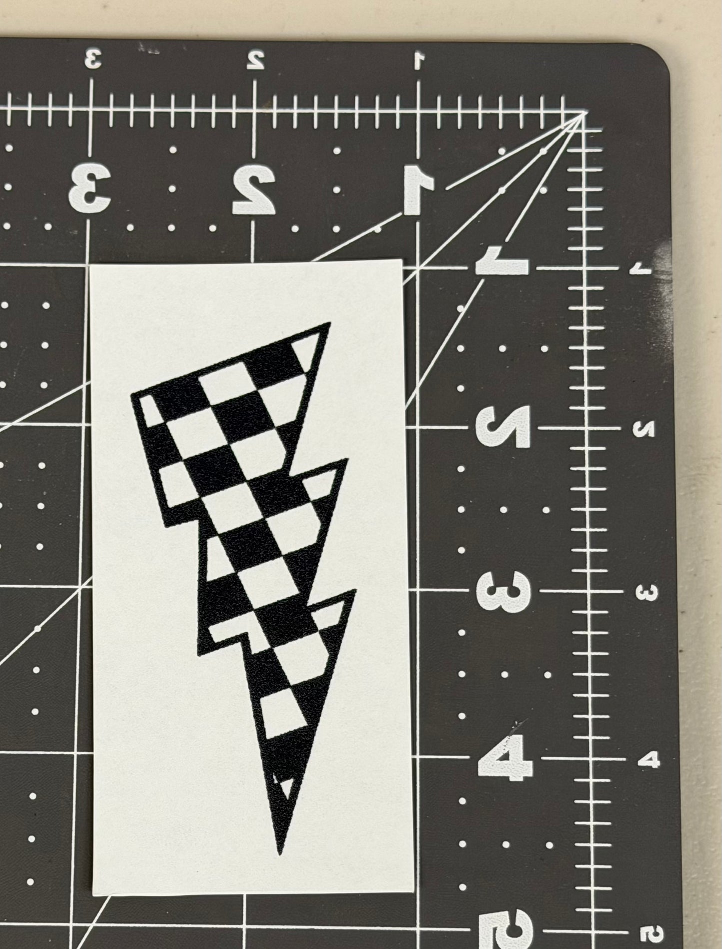 'Checker' Lightning Bolt