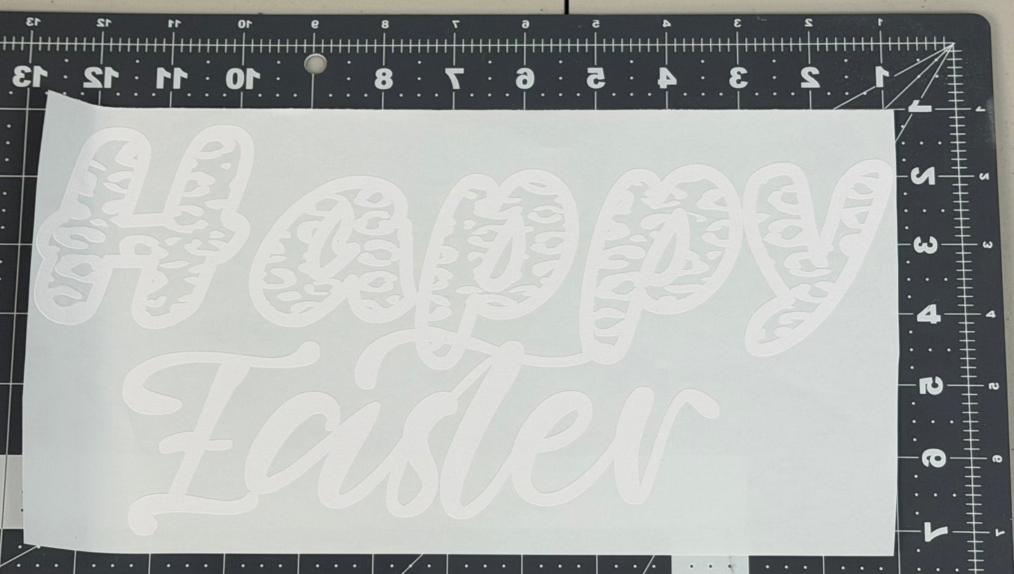 Leopard Print 'Happy Easter'