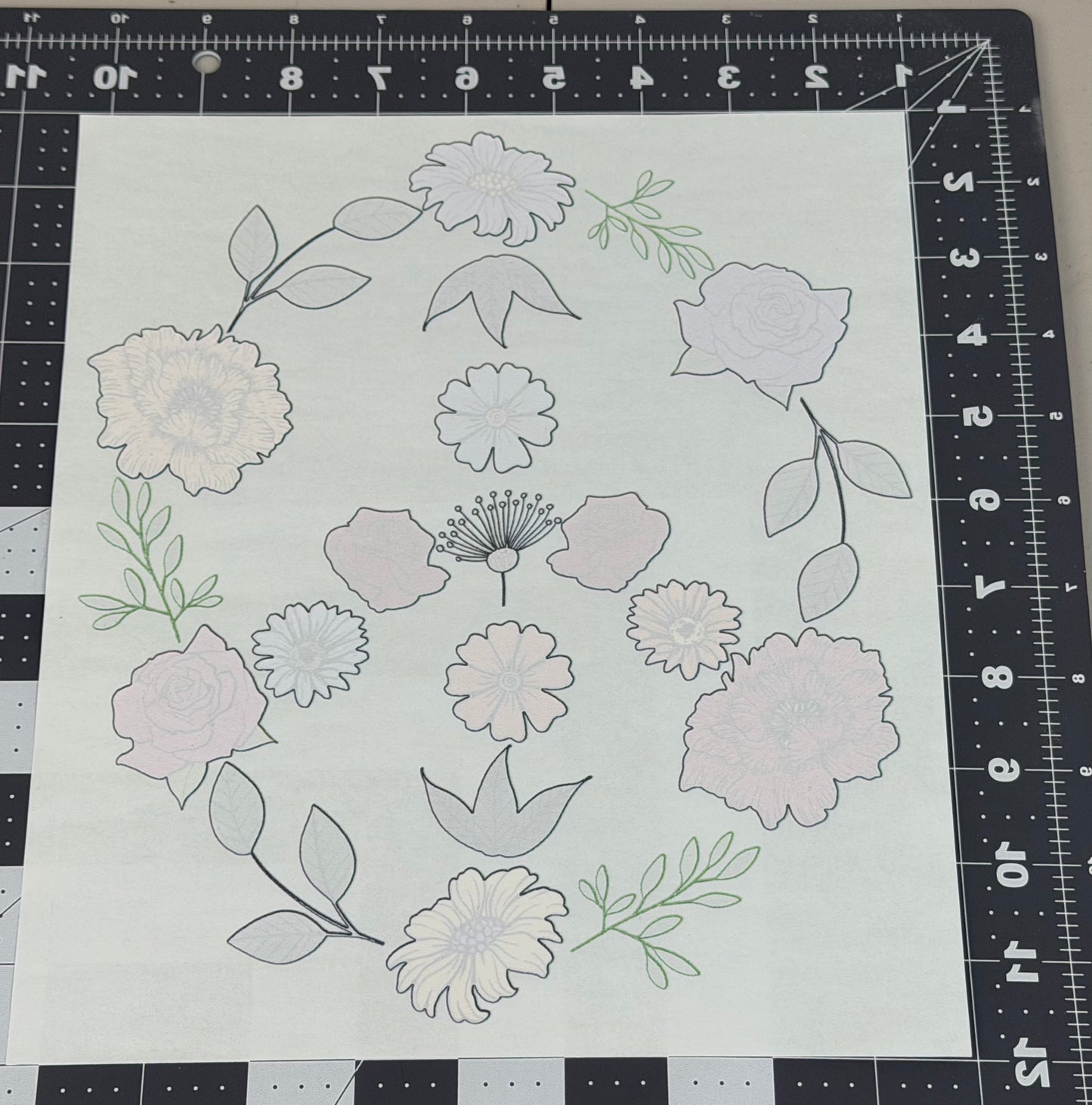Floral Peace Sign