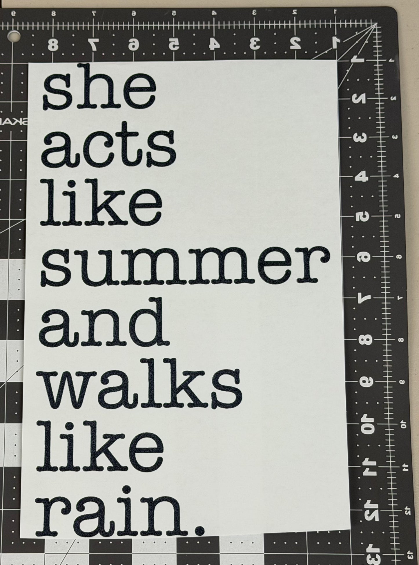 She Acts Like Summer