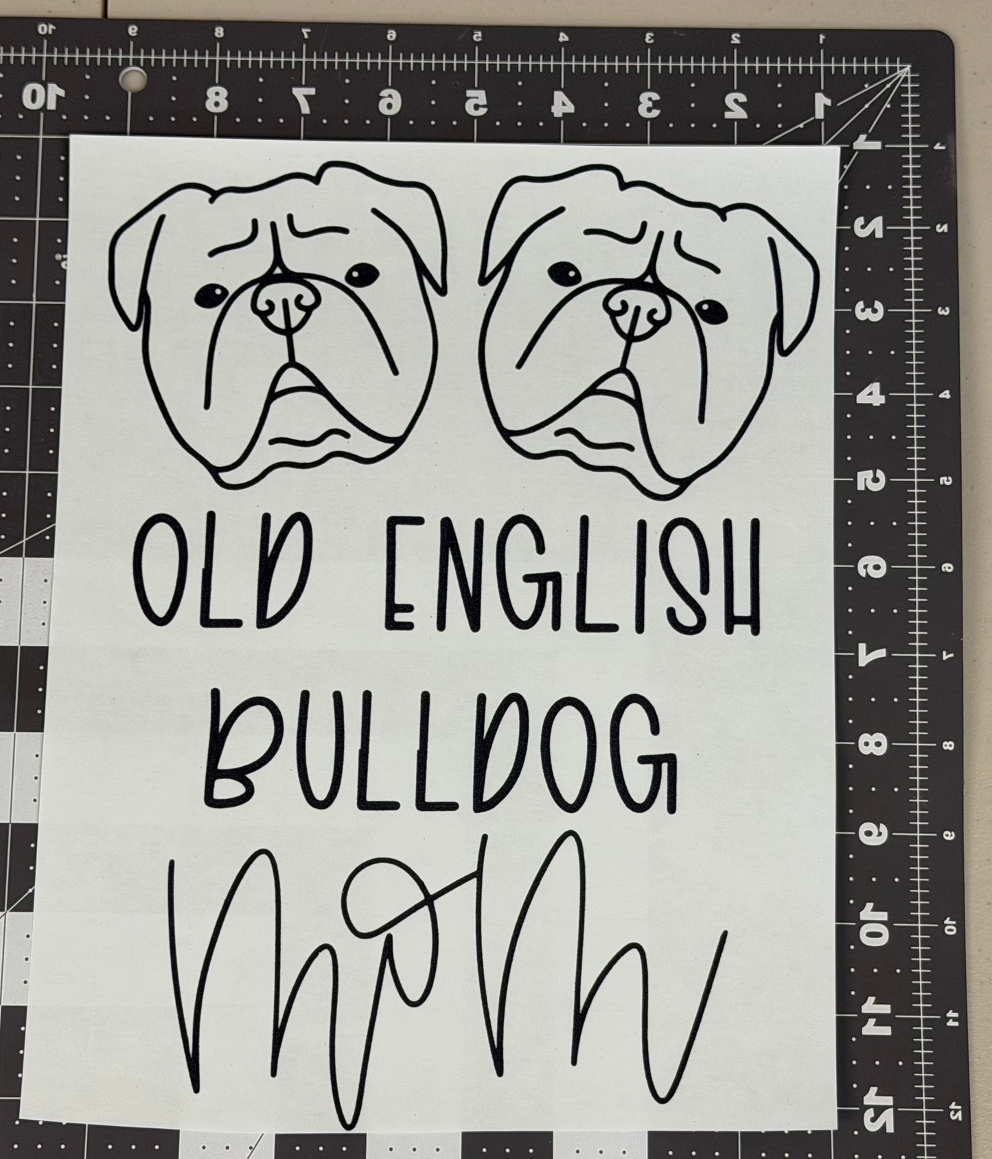 Old English Bulldog Mom