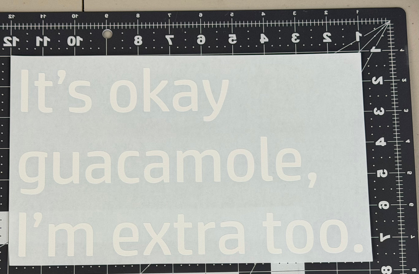 It's Okay Guacamole, I'm Extra too.
