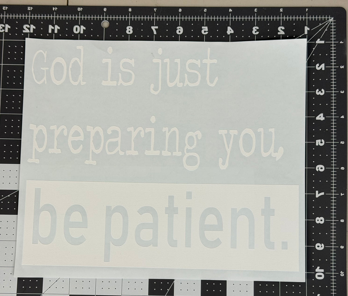 Be Patient