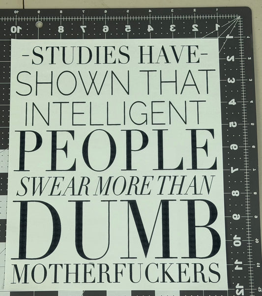 Intelligent People Swear More