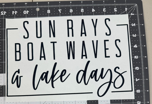 Sun Rays, Boat Waves, & Lake Days