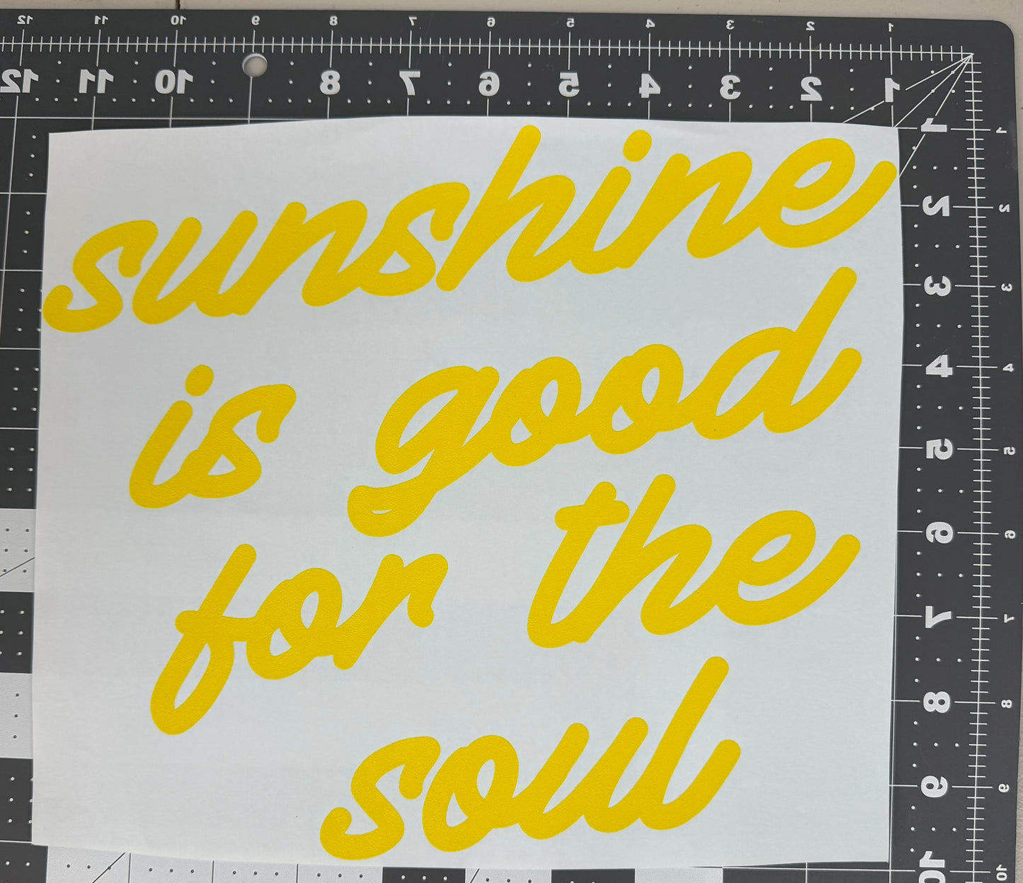 Sunshine is Good for the Soul